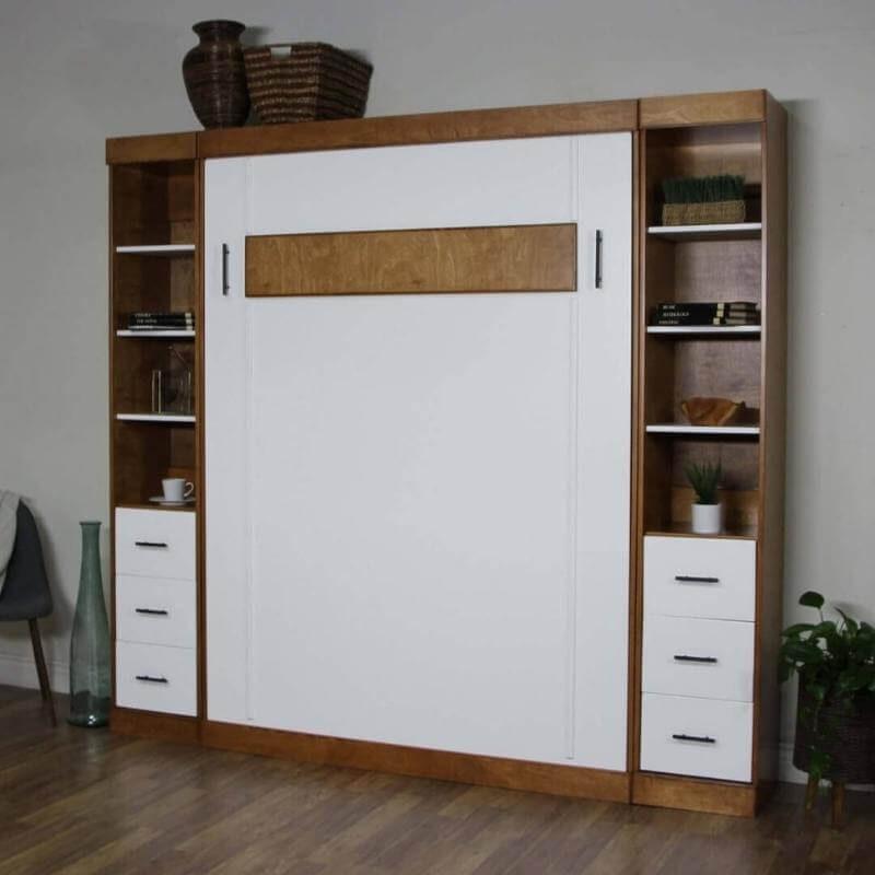 Twin Murphy Bed's Full Size Murphy Bed Queen Size murphy bed with or without piers in white paint